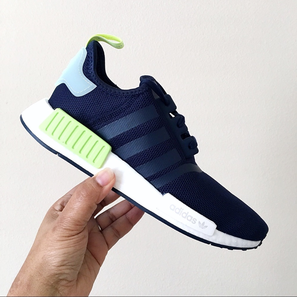 Adidas NMD R1 Navy Blue - Picture 2 of 8